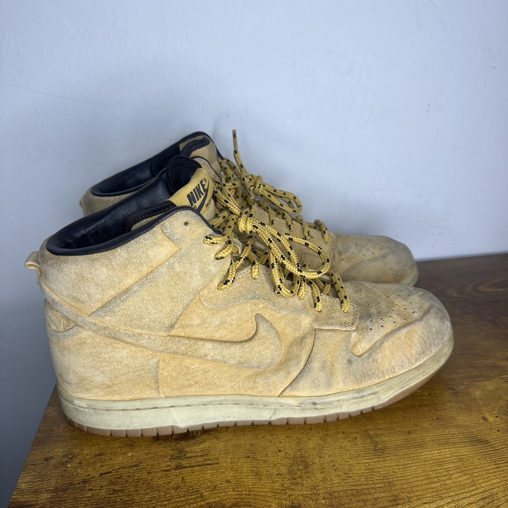 Nike Sb Dunk Zoom Hi Vac-tech Pack Vt Premium Qs Haystack Wheat Men's Size 10